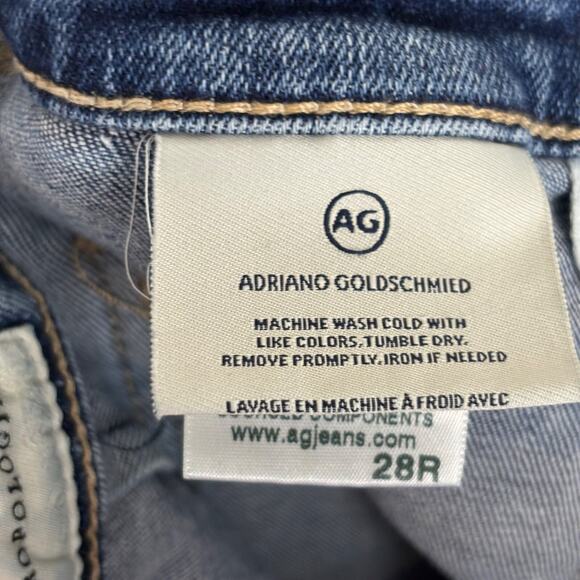 Anthropologie Adriano Goldschmied‎ Womens Jeans Sz 28 High Rise Slim Straight - Picture 7 of 11